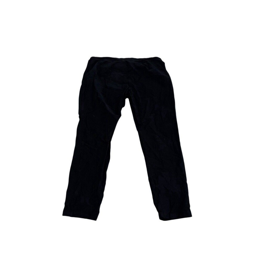 Eileen Fisher Washable Stretch Crepe Tapered Pant Black Sz L Travel Friendly - Picture 3 of 4